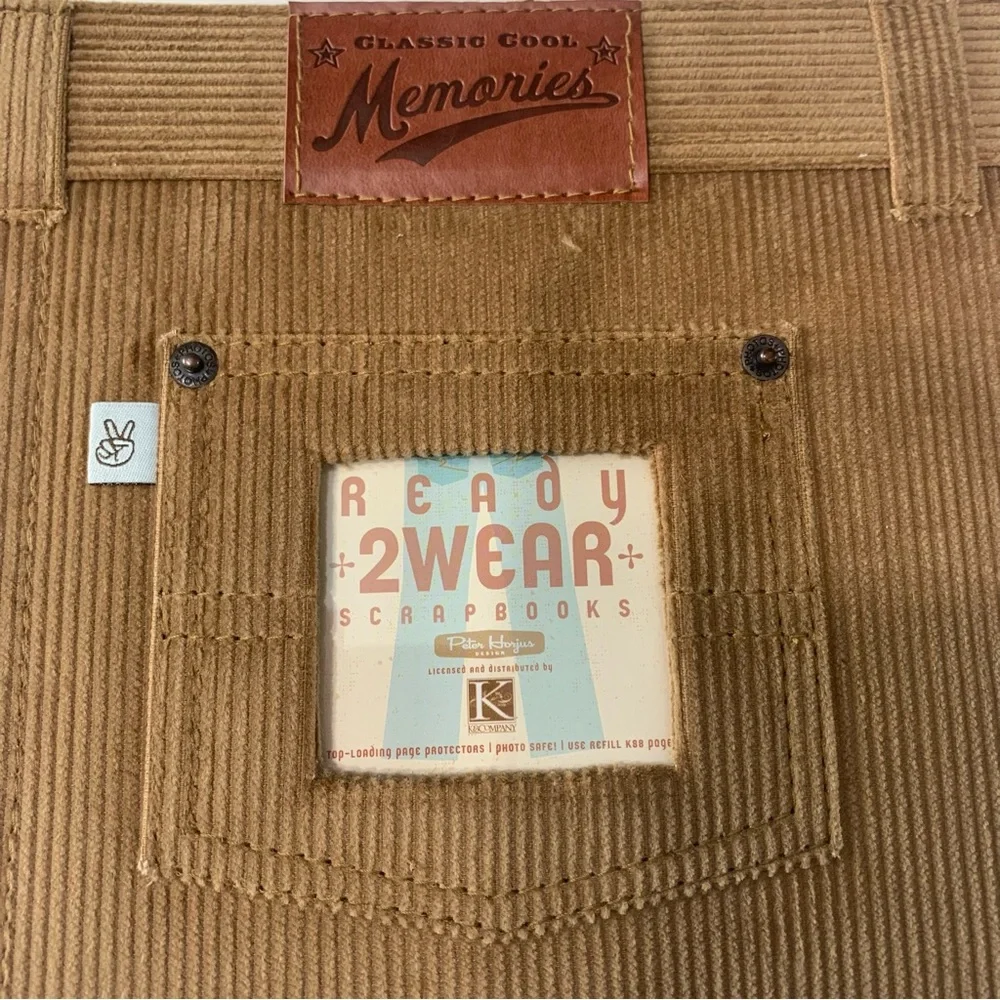 K & COMPANY Peter Horjus 8.5X 8.5 Ready to Wear Boys Corduroy Scrapbook